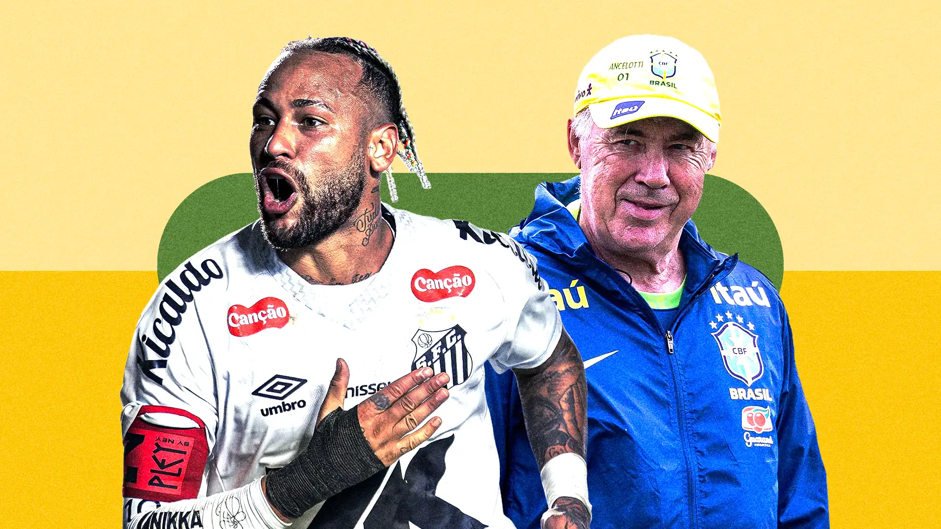 Neymar volta à Seleção em lista de 26 jogadores de Ancelotti para Copa