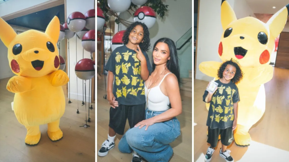 Kim Kardashian faz festa luxuosa de Pokémon para aniversário do filho Psalm