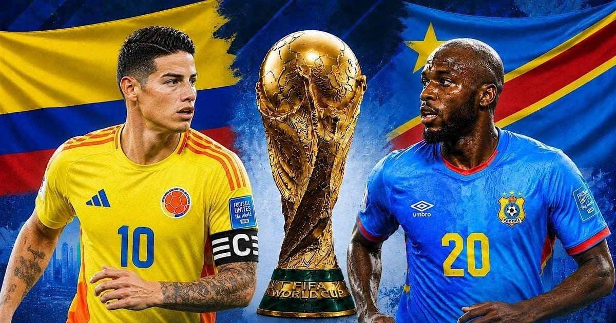 Colômbia pode garantir vaga antecipada contra RD Congo na Copa do Mundo 2026