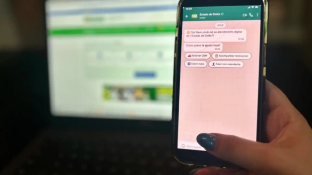CNH e nova identidade poderão ser solicitadas pelo WhatsApp em Goiás ainda em junho