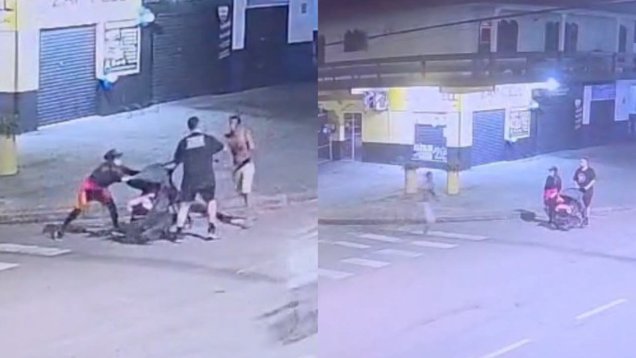 Vídeo: Homem ameaça família durante passeio e acaba preso após confronto com Guarda