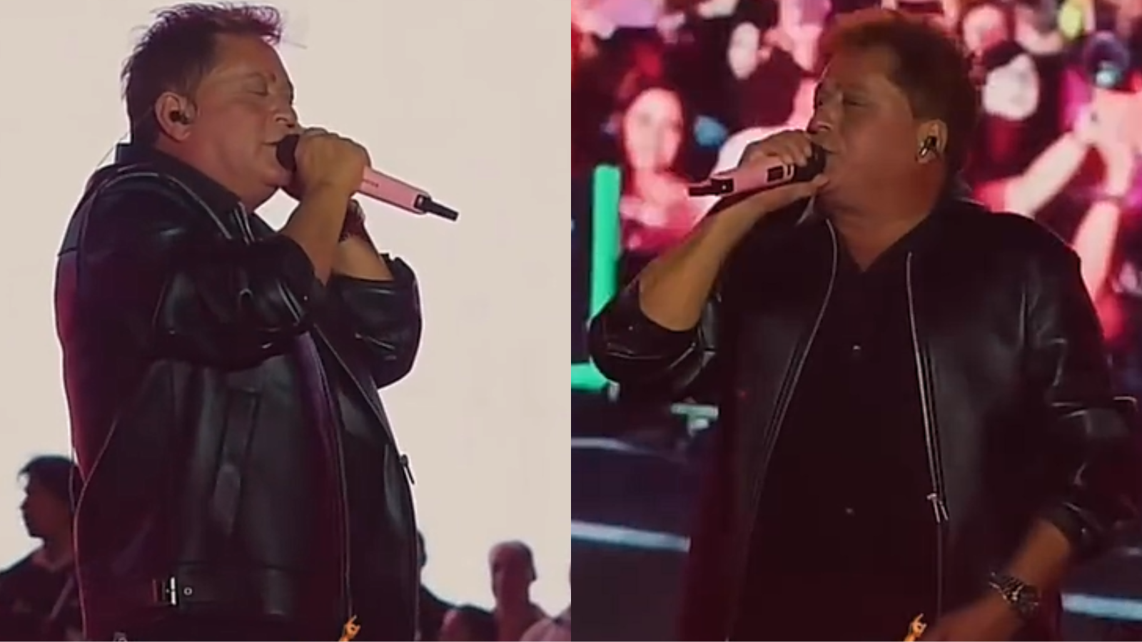 Vídeo: Microfone falha durante show e testa paciência do cantor Leonardo