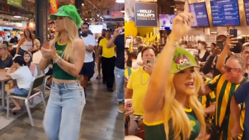 Virginia anima torcida em Filadélfia e entra no clima do próximo jogo da Seleção