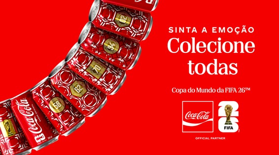 Coca-Cola lança segunda fase de sua campanha para a Copa do Mundo da FIFA 26™ com filme narrado por Galvão Bueno e latas colecionáveis