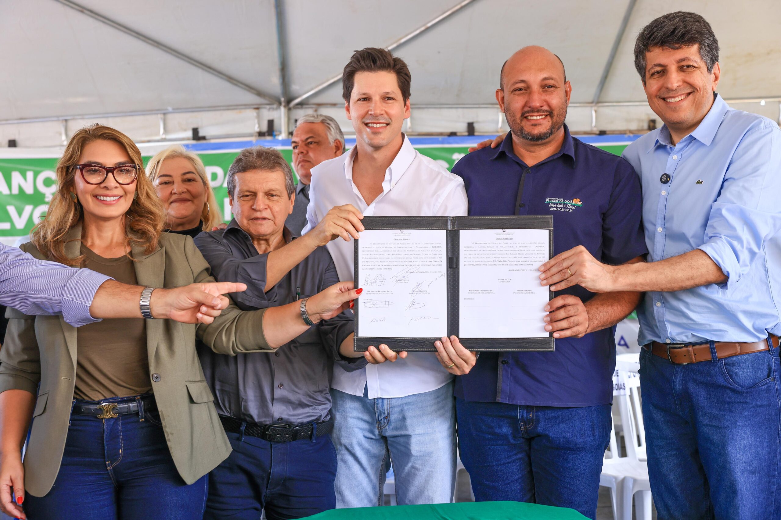 Daniel Vilela autoriza obra de R$ 161 milhões para pavimentação da GO-236 em Alvorada do Norte