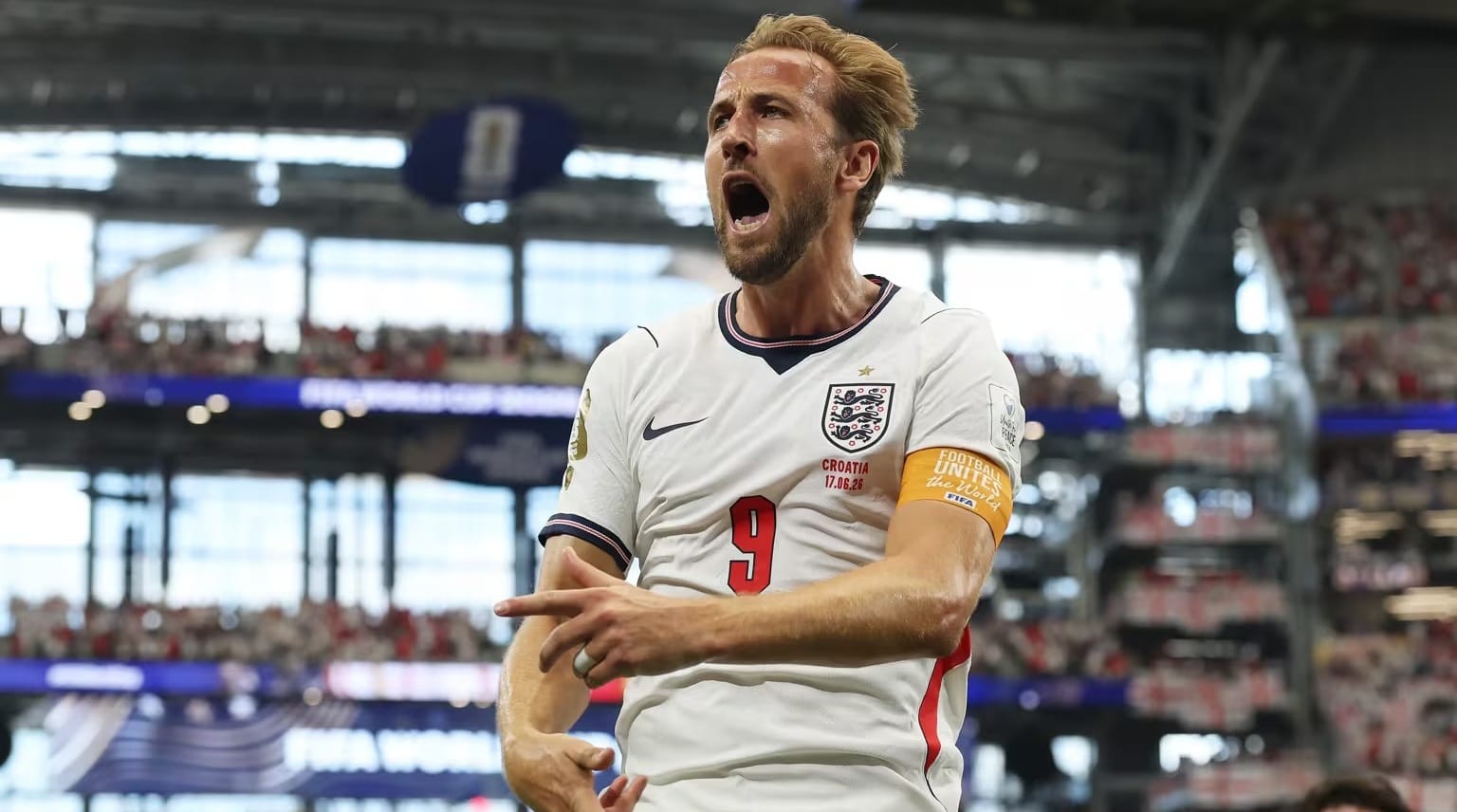 Harry Kane encanta, e Inglaterra supera Croácia em jogão de seis gols na Copa 2026