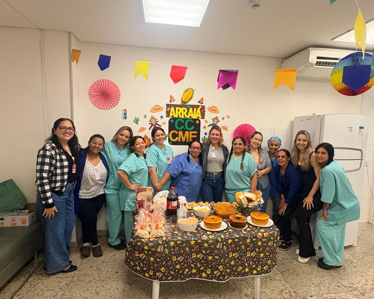 Centro Cirúrgico e CME do HMMCC promovem café junino para colaboradores