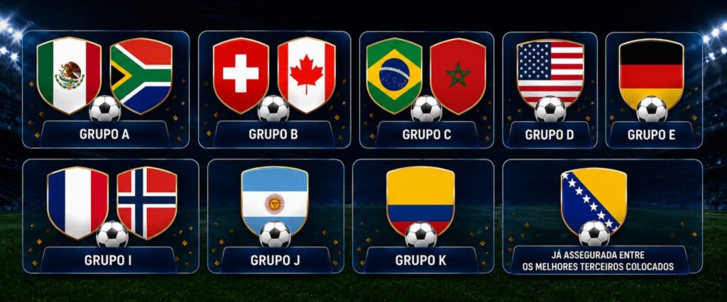 Copa 2026 define primeiros classificados e desenha caminho do mata-mata