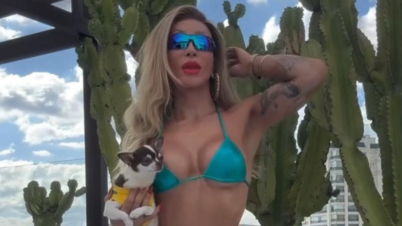 Maya Massafera viraliza ao montar look de R$ 100 na rua 25 de março; assista ao vídeo