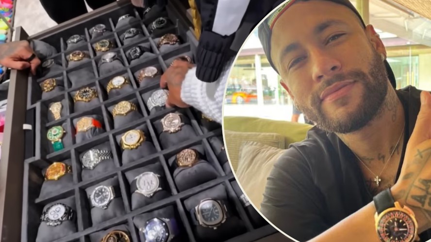 Neymar leva relógios avaliados em mais de R$ 21 milhões para a Copa do Mundo de 2026