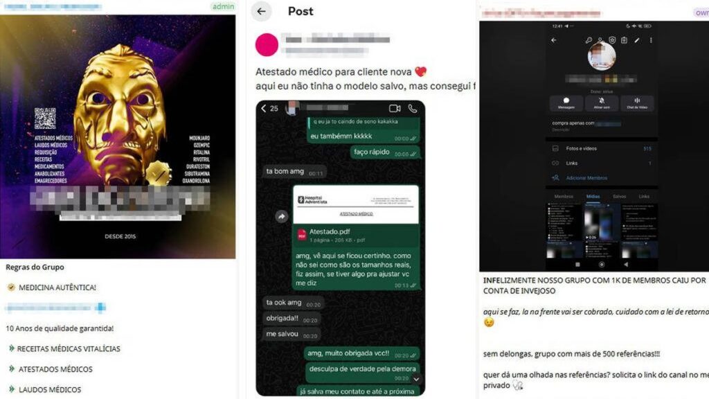 Perfis Falsos vendem atestados e receitas falsas em redes sociais por até R$ 130