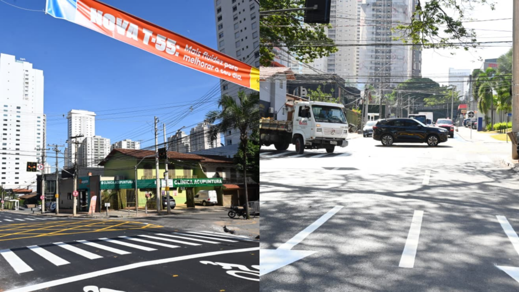 Mudanças nas avenidas T-10 e T-55 entram em vigor neste sábado (13) e alteram trânsito no Setor Bueno