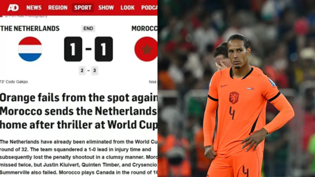 Imprensa holandesa crítica Koeman após eliminação e não perdoa Van Dijk: “Deveria pedir para sair”