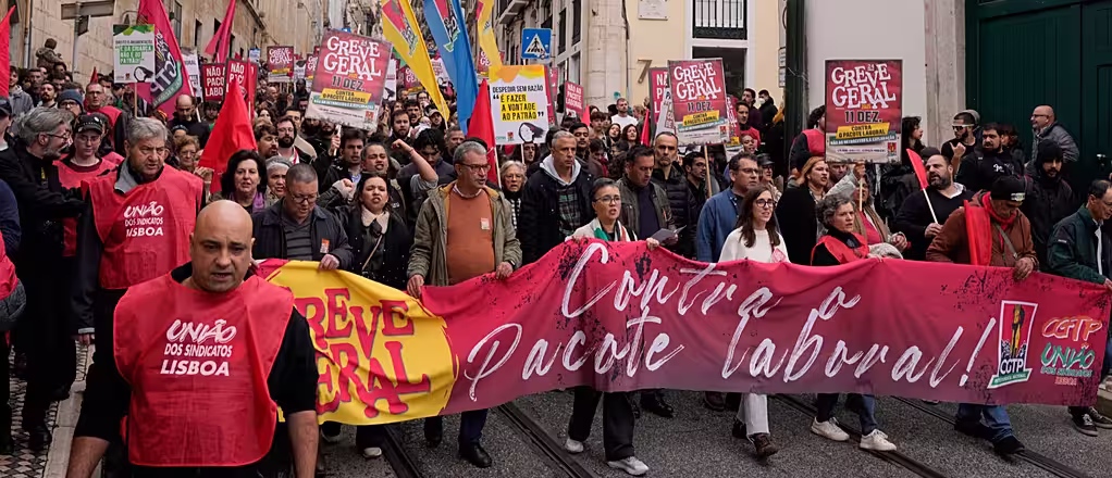 Greve geral paralisa Portugal e afeta transportes, saúde e voos nesta quarta-feira (3)