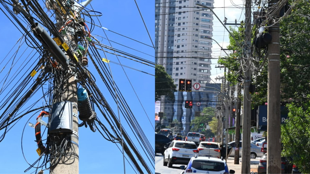 Mabel endurece fiscalização e aumenta multas por fios soltos e abandonados em Goiânia