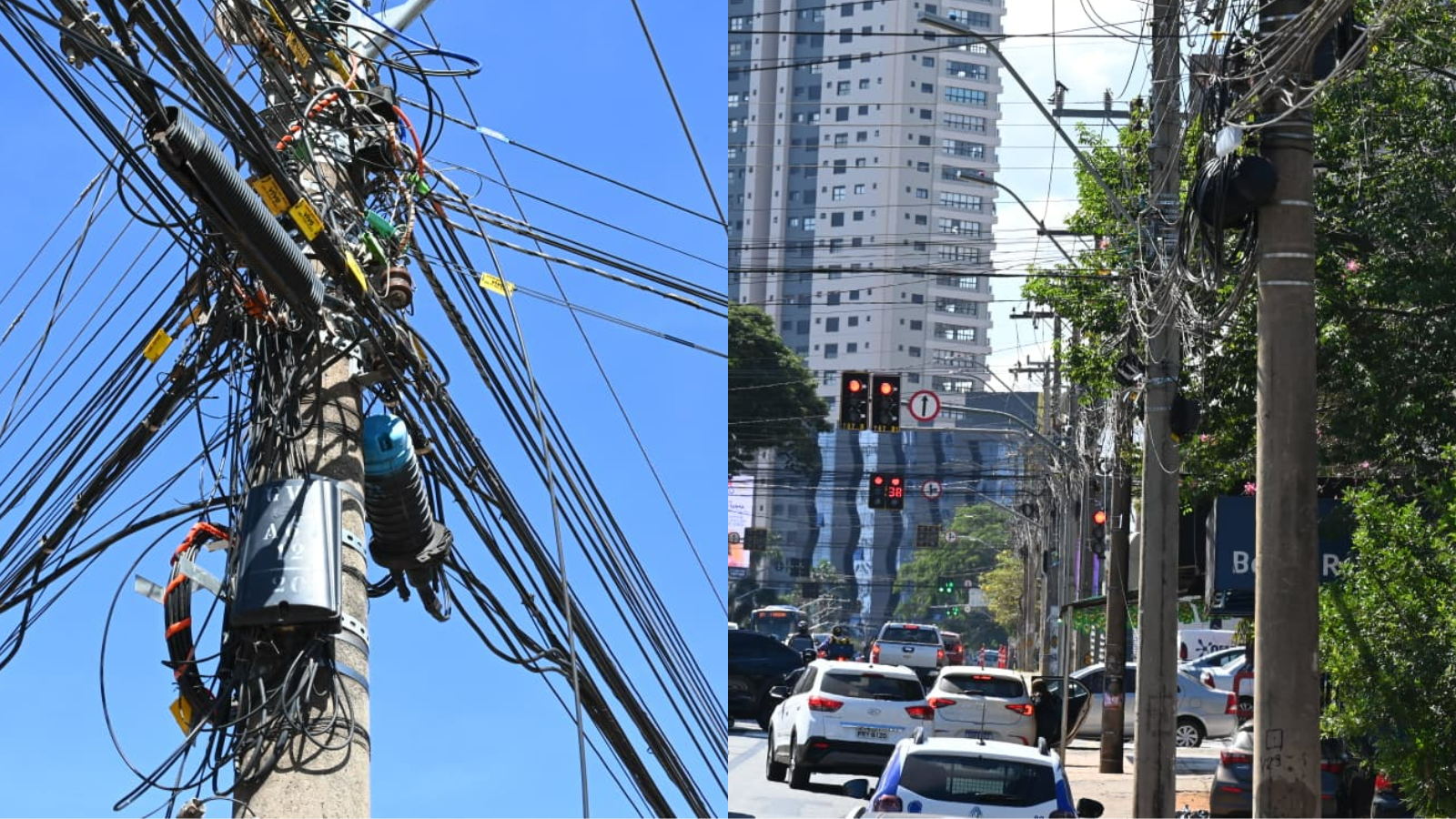Mabel endurece fiscalização e aumenta multas por fios soltos e abandonados em Goiânia