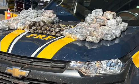 PRF apreende 37 quilos de haxixe escondidos em tanque de combustível na BR-153