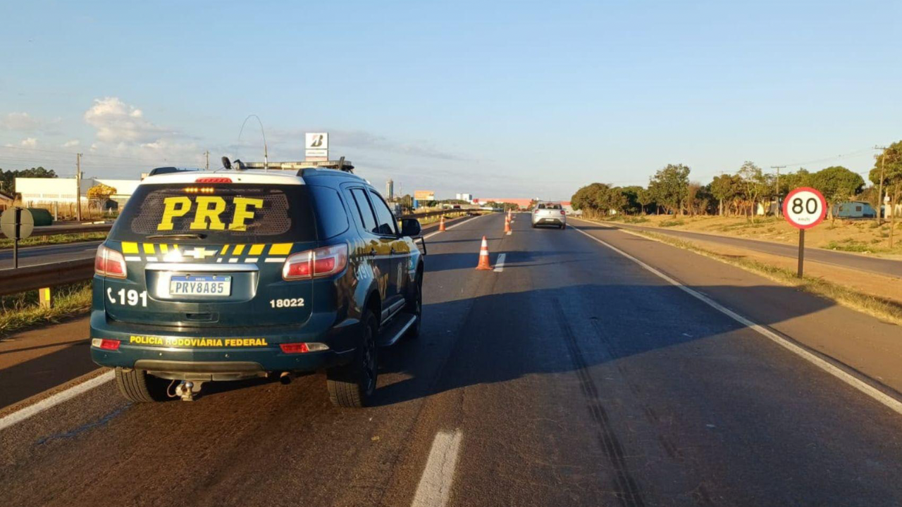 PRF registra 25 acidentes e uma morte em rodovias federais de Goiás no fim de semana