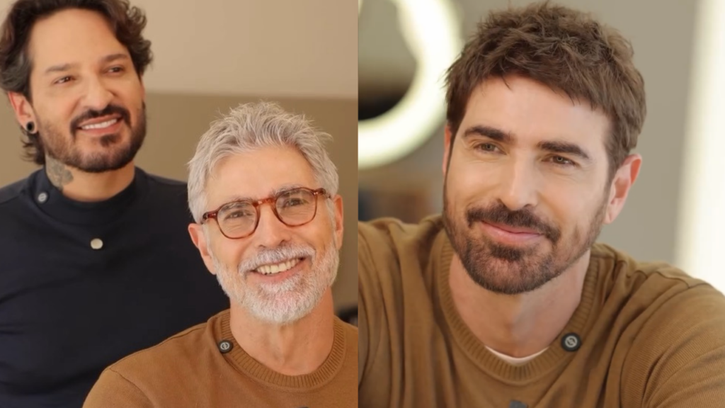 Reynaldo Gianecchini troca visual grisalho por moreno e revela “dó” de abandonar marca registrada. Veja vídeo