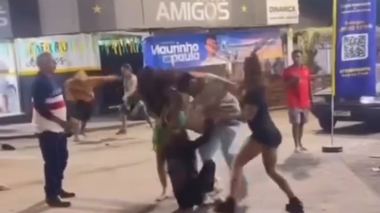 Vídeo: Pancadaria generalizada é registrada no Residencial Santa Fé em Trindade
