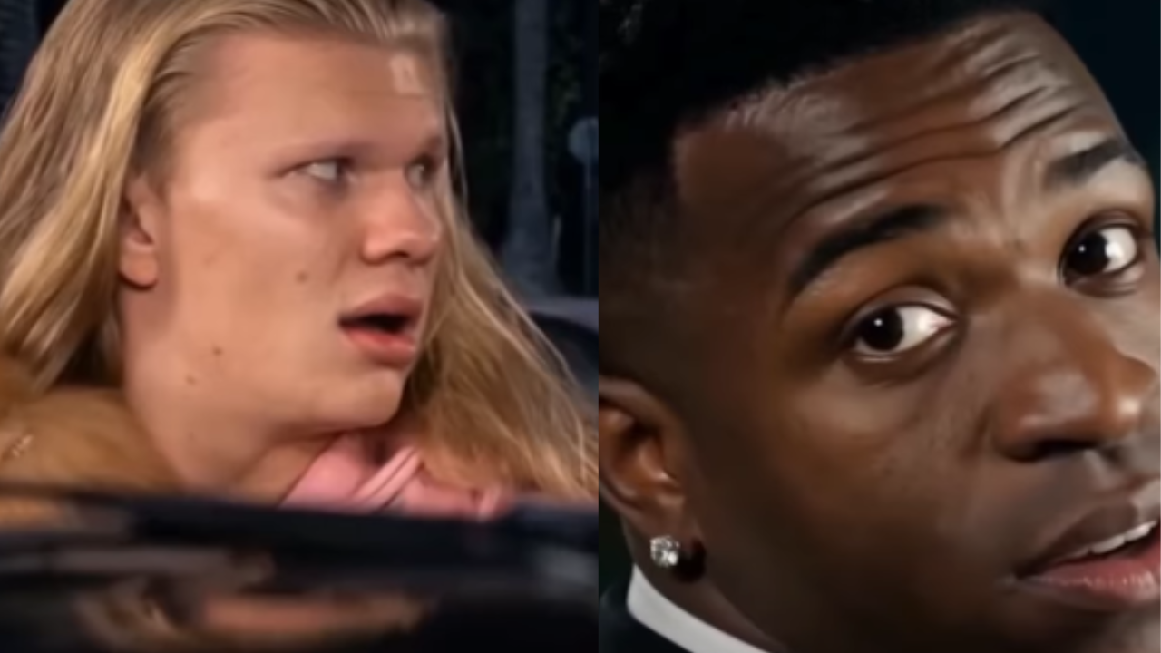 Vídeo: Meme com Vini Jr. e Haaland vira fenômeno, e norueguês propõe recriar cena icônica