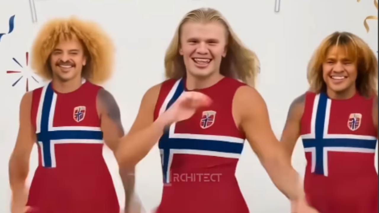 Vídeo feito com IA transforma Haaland em líder de torcida e viraliza antes de Brasil x Noruega