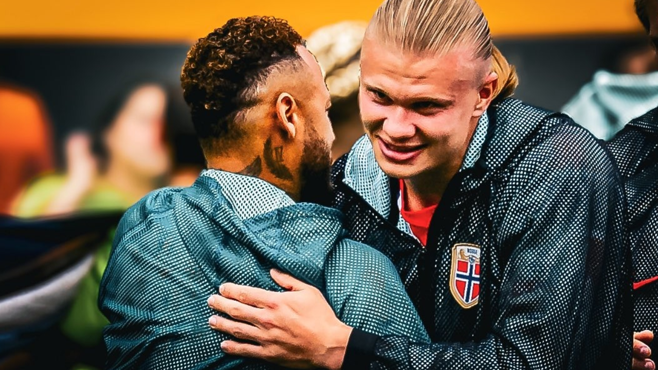 Vídeo: Haaland 'carrega' Neymar em vídeo de IA e montagem viraliza