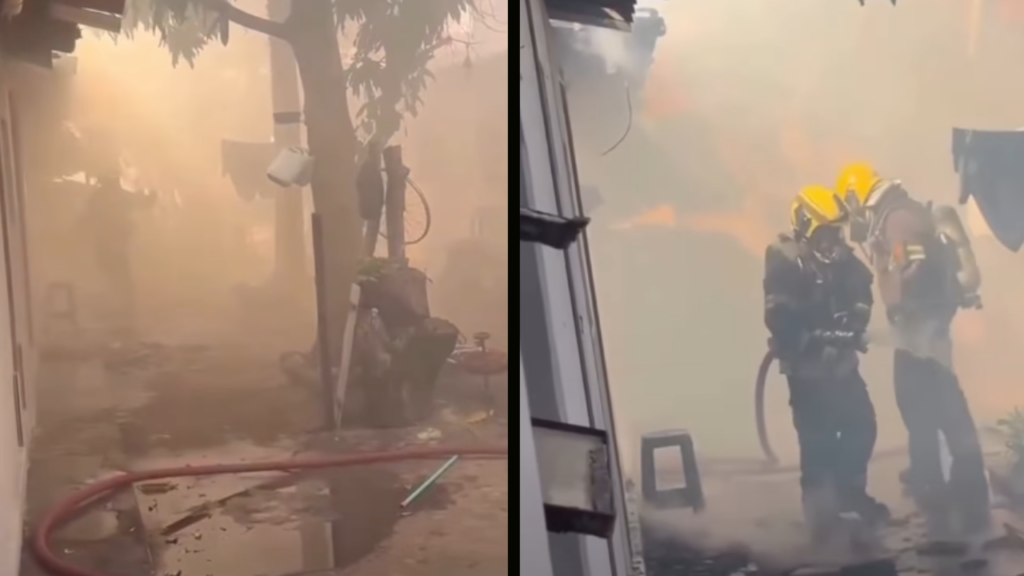 Vídeo: Incêndio atinge imóvel no Centro de Goiânia