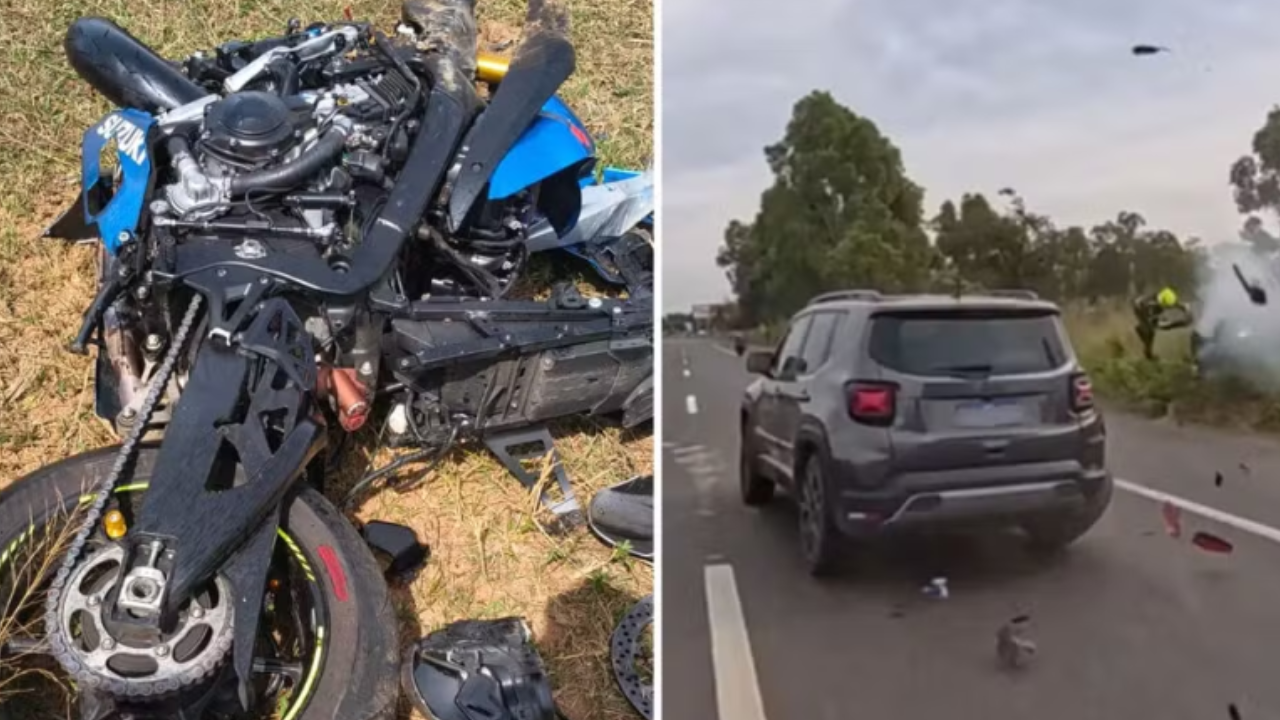 Motociclista morre após colisão com carro na GO-020, em Goiânia; assista ao vídeo