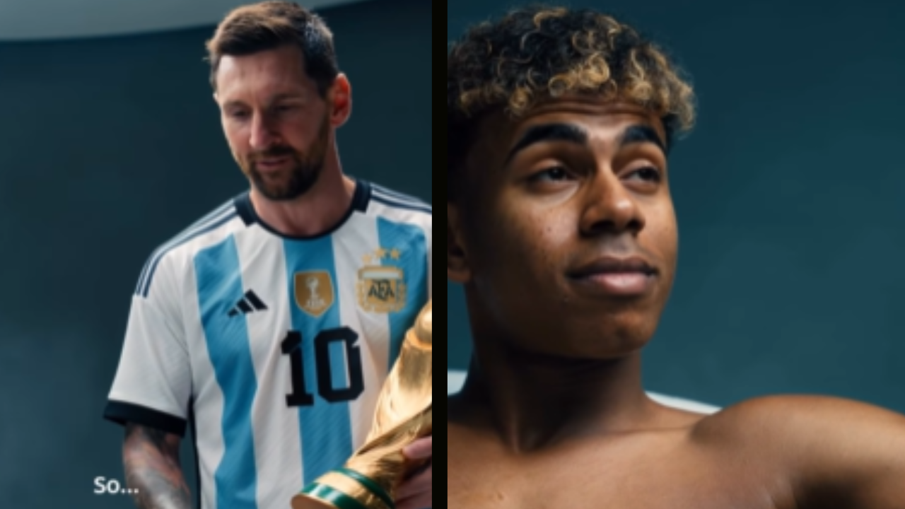 Vídeo feito com IA recria encontro entre Messi e Lamine Yamal e movimenta debate antes da final da Copa do Mundo