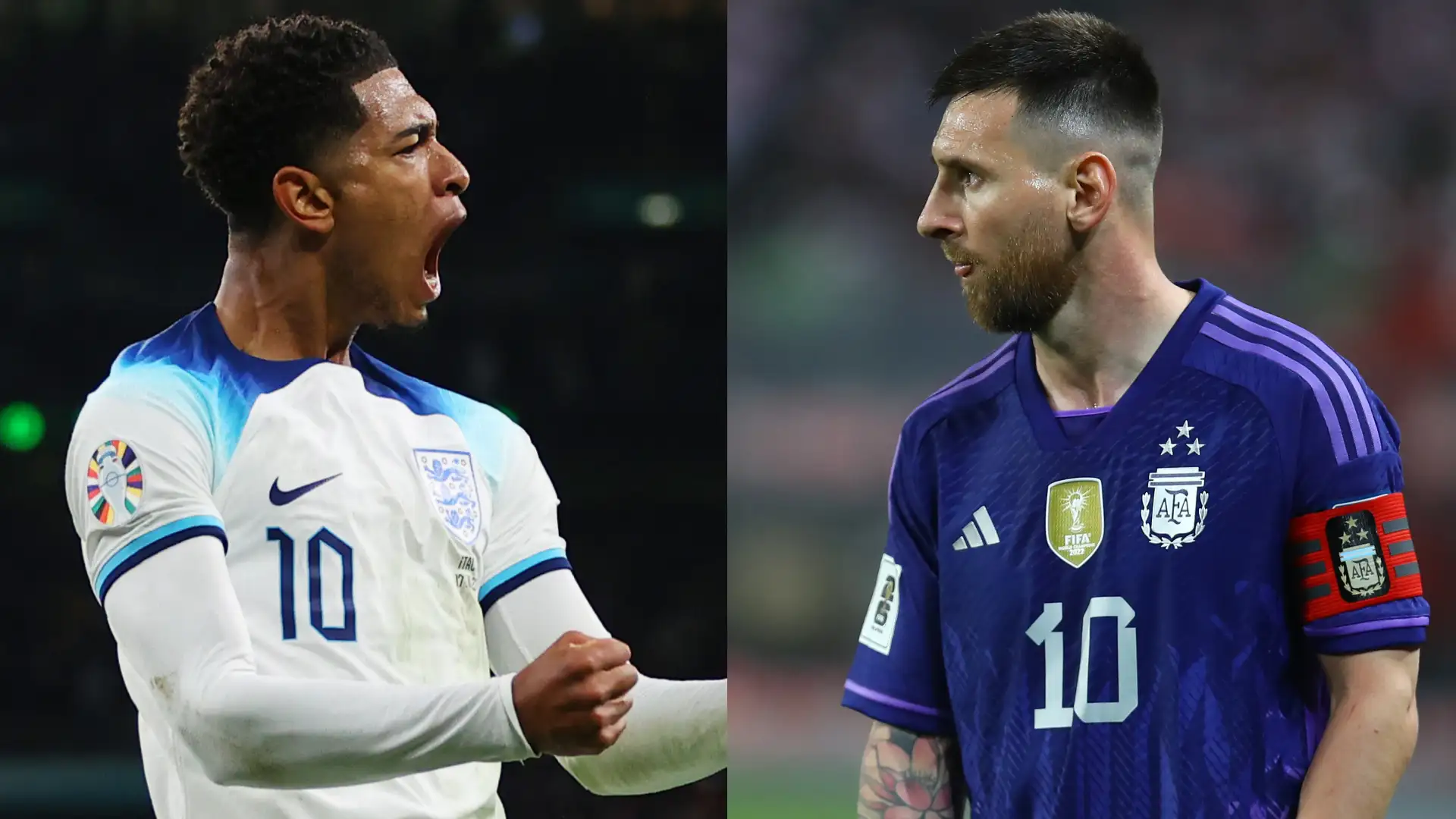 Bellingham lidera Inglaterra com atuações decisivas no mata-mata, enquanto Messi tenta levar Argentina a mais uma final de Copa | Foto:  Getty/GOAL