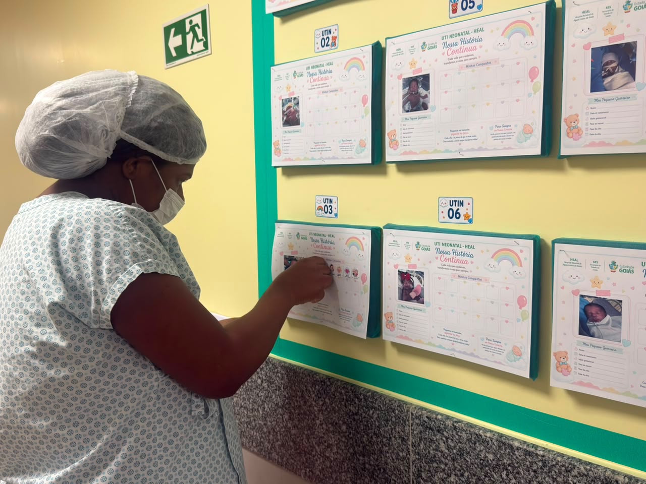 HEAL cria Mural de Conquistas para bebês da UTI Neonatal