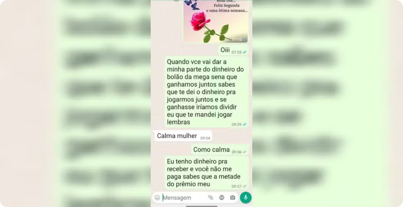 Justiça reconhece acordo verbal e garante à ex-companheira parte de prêmio milionário da Mega-Sena