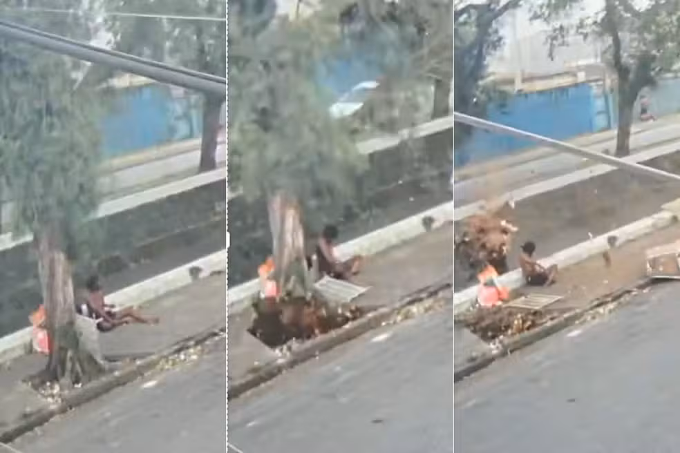 Ventos de mais de 100 km/h derrubam árvore e mata homem em situação de rua em Santos