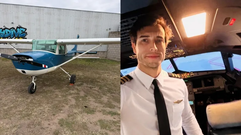 Instrutor salta de avião durante voo de treinamento e aluna consegue pousar aeronave sozinha na Argentina