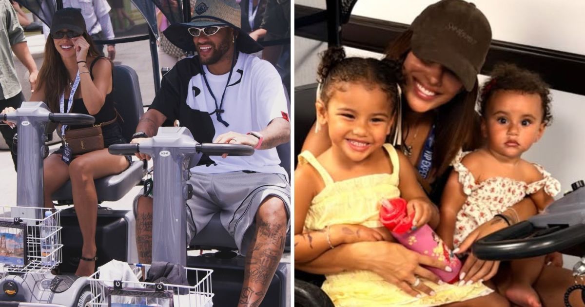 Bruna Biancardi mostra passeio com Neymar e família em parque de Orlando