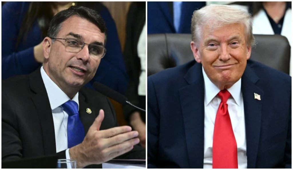 Flávio Bolsonaro pede fim de tarifa dos EUA e chama caso Master de "escândalo"