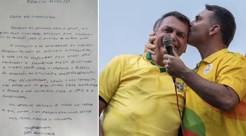 Moraes suspende visitas de Flávio Bolsonaro ao pai após divulgação de carta
