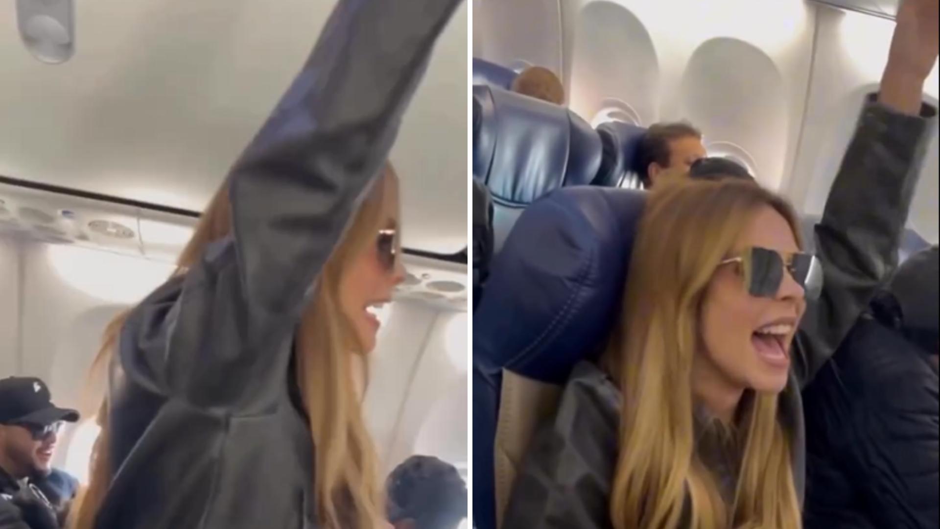 Mariana Fagundes canta Peão Tatuado durante voo e vídeo viraliza nas redes sociais
