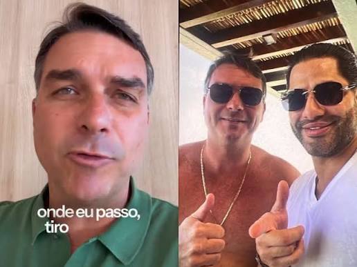 Flávio Bolsonaro diz não saber se foto com Sicário é real, mas afirma que atende a todos