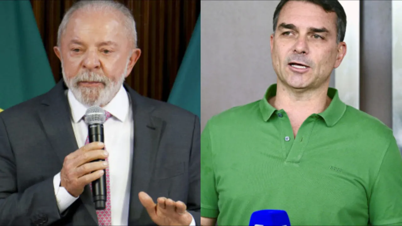 Pesquisa Quaest mostra Lula oito pontos à frente de Flávio Bolsonaro
