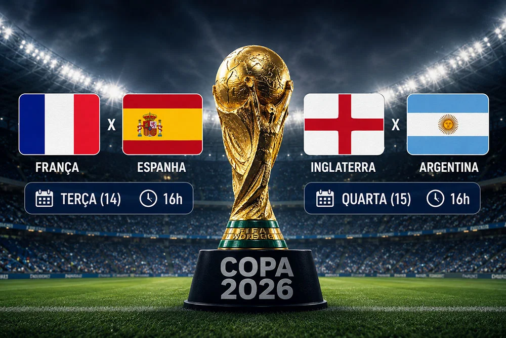 Ingresso de Argentina e Inglaterra na semifinal da Copa supera R$ 14 mil