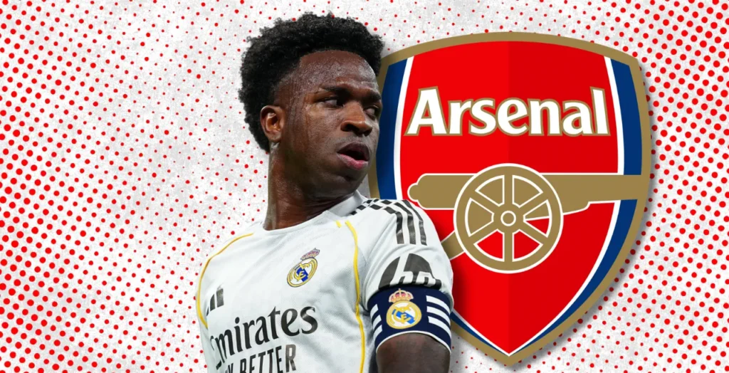 Arsenal abandona plano de contratar Vini Jr. após sinais de renovação com Real Madrid