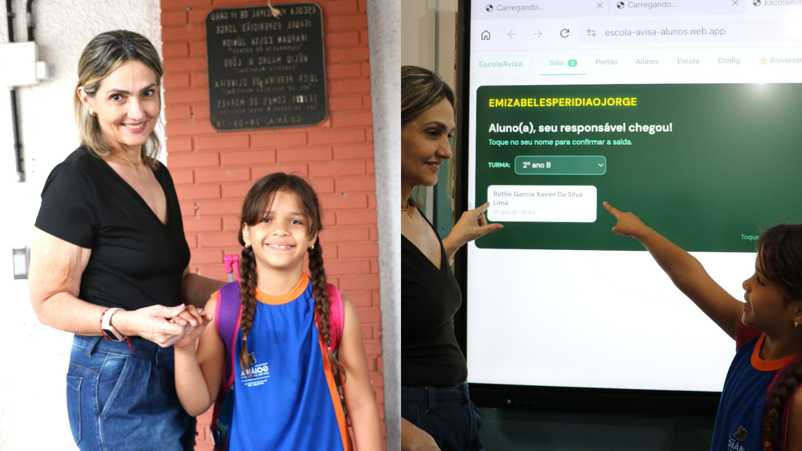 Mãe cria aplicativo para facilitar saída de alunos em escola de Goiânia