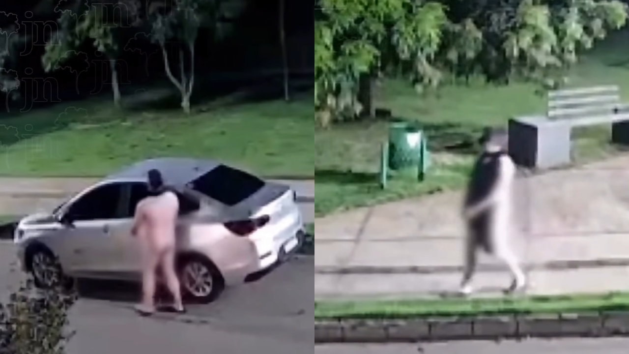 Homem é flagrado ao tirar roupa próximo a parquinho no Parque das Flores em Goiânia