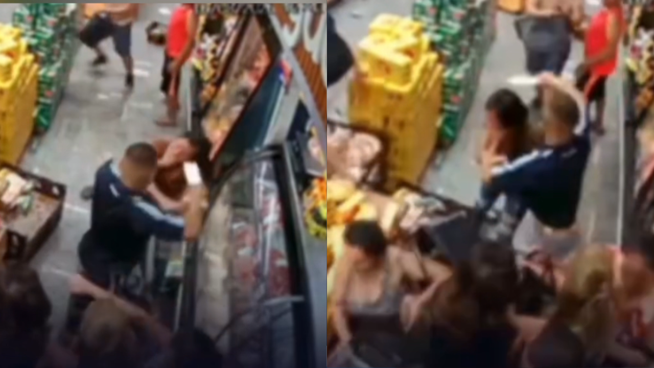Vídeo: Mulher é morta a facadas dentro de supermercado; suspeito é detido