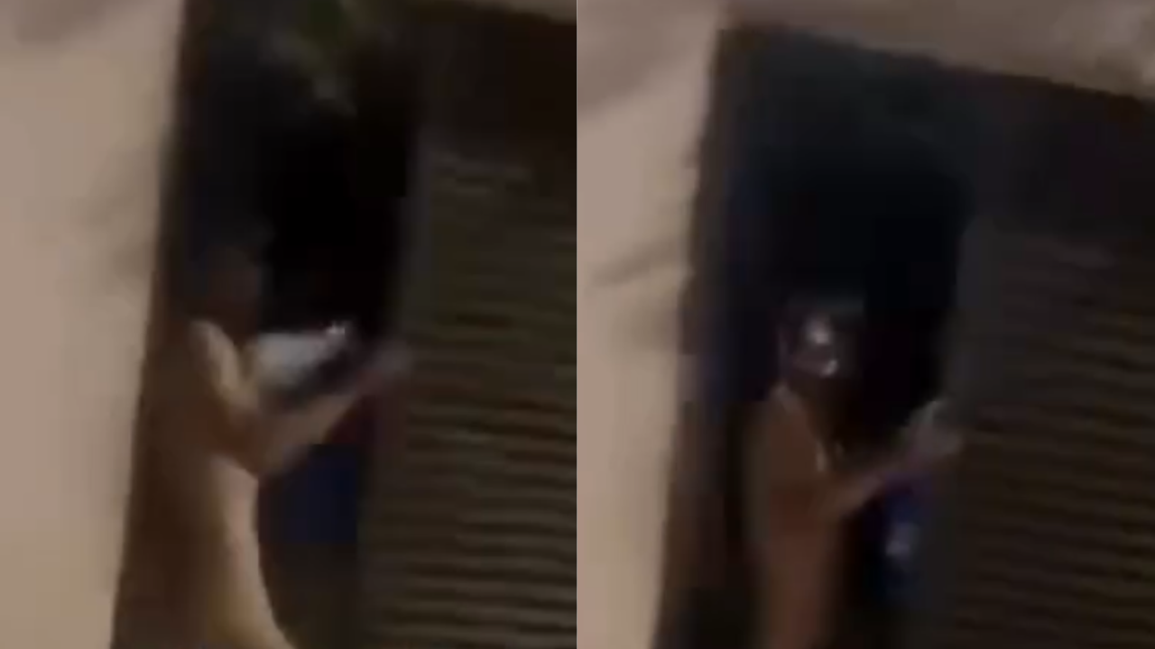 Homem é flagrado nu no centro de Anápolis e corre para residência após ser visto