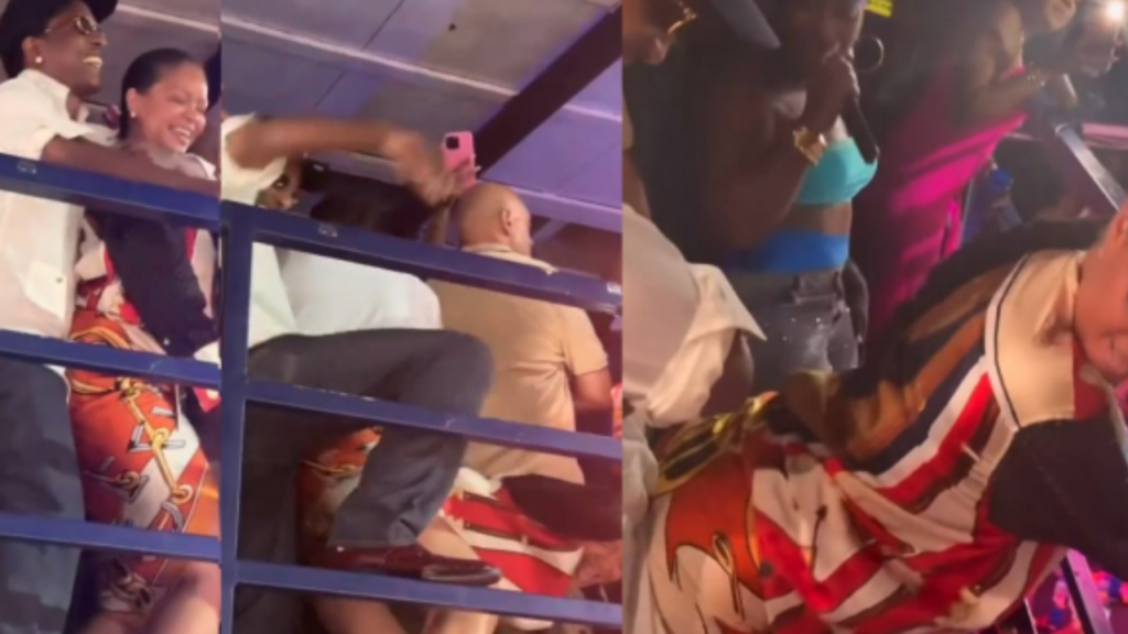 Rihanna e A$AP Rocky agitam festival com dança diante do público; veja vídeo