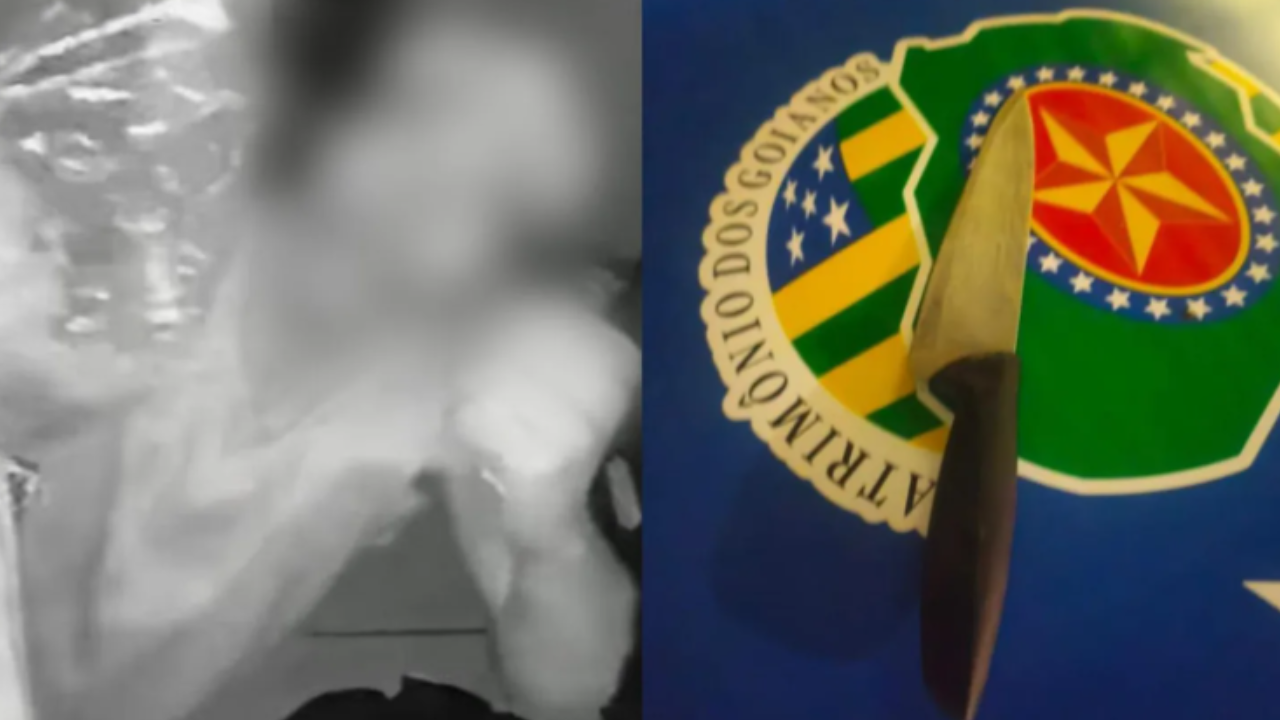 Foragido enfrenta policial, invade residência e é baleado após avançar com faca em Anápolis