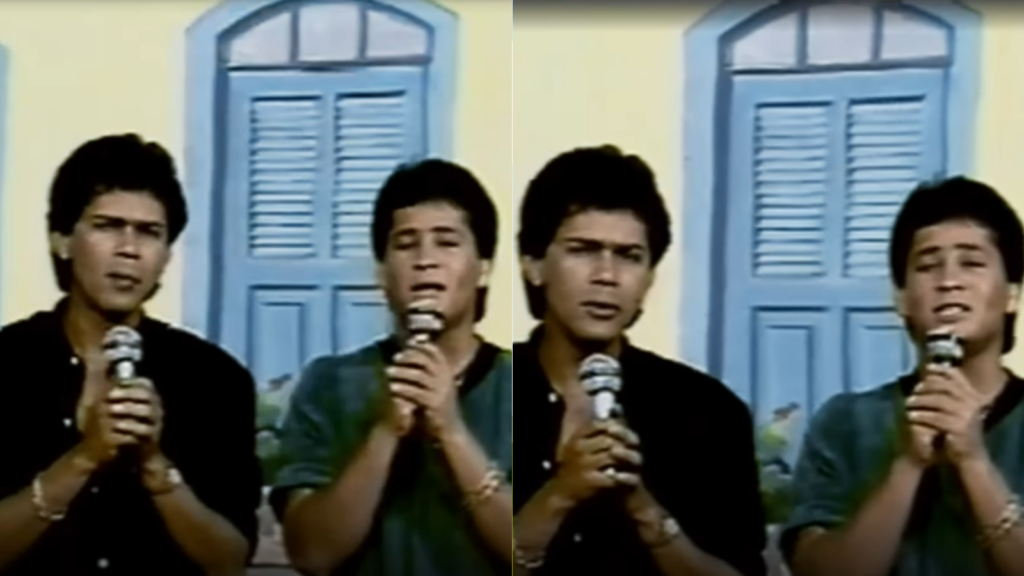 Vídeo raro mostra Leandro & Leonardo na primeira aparição na TV de Goiás cantando “Solidão”